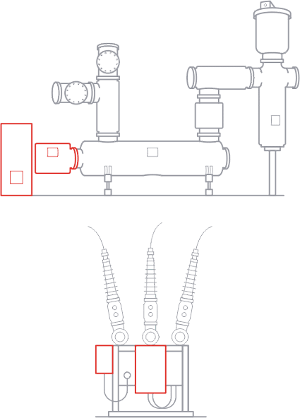 Мониторинг расцепления, закрытия и резервной катушки 